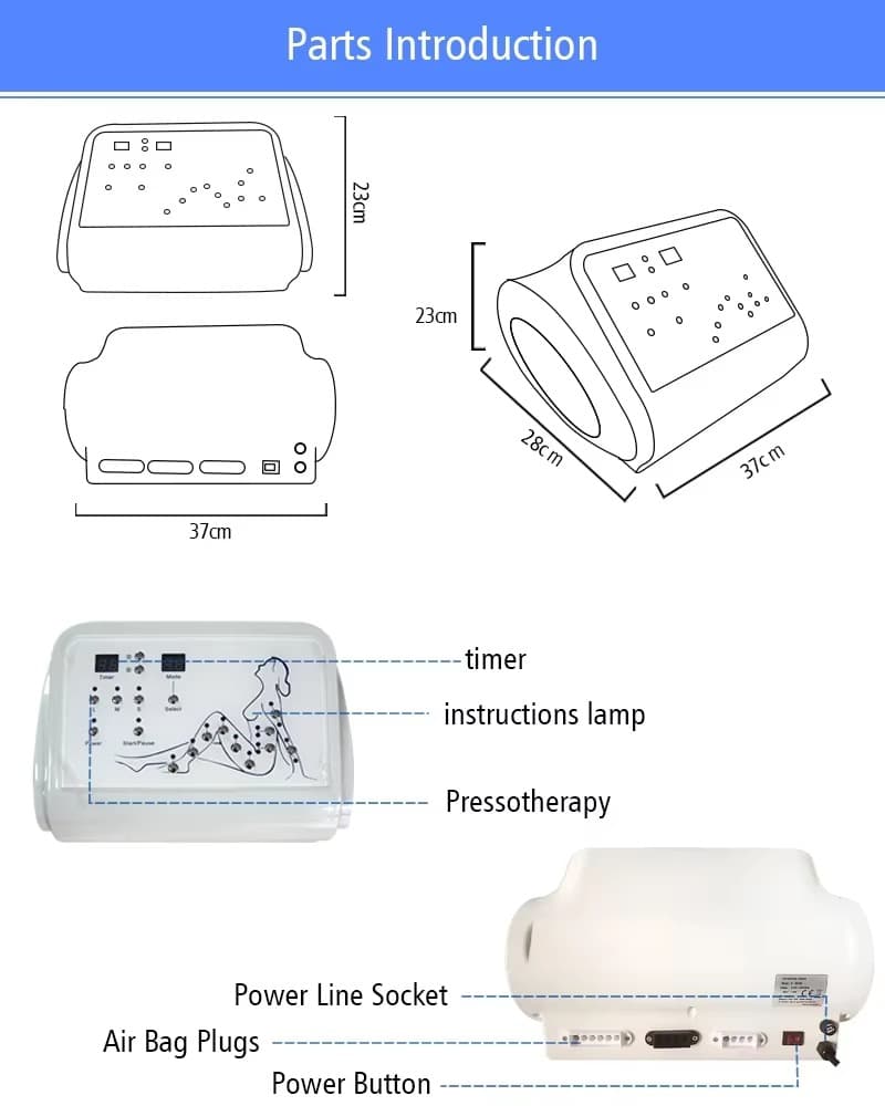 Infrared Pressotherapy Lymphatic Drainage Machine 11
