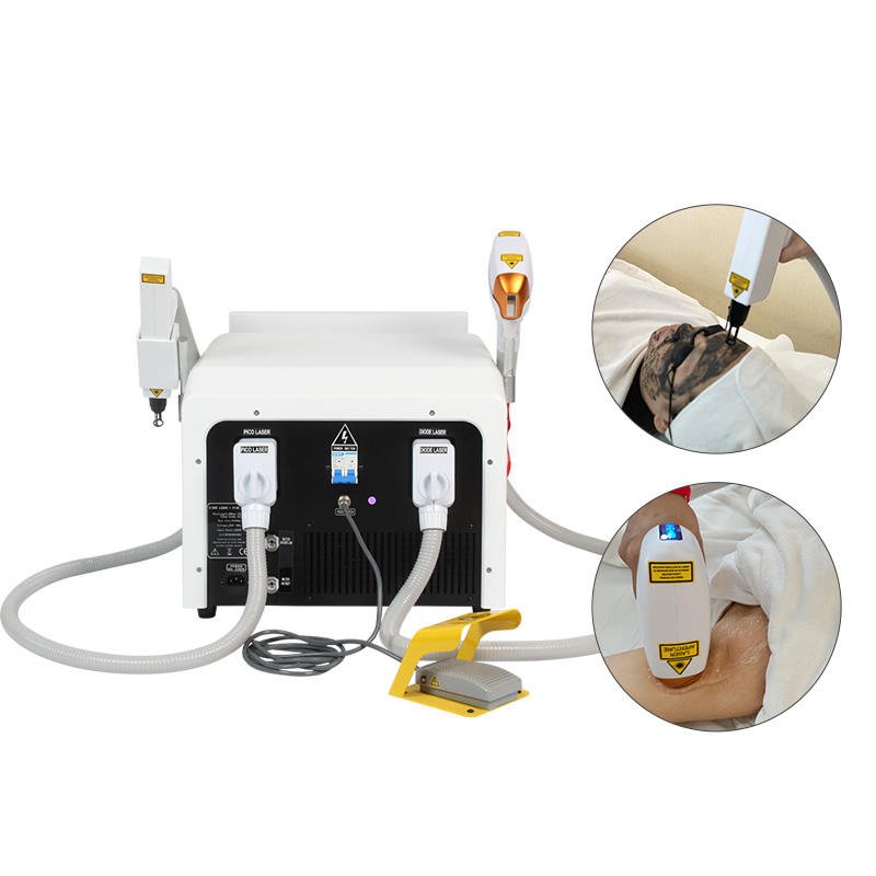Professional 2 in 1 Picosecond Laser Machine 808nm Diode Hair Removal  2